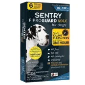Капли FiproGuard Max от блох, клещей и вшей, для собак 40-60 кг, 4.02 мл, 6 шт, цена за 1 пипетку