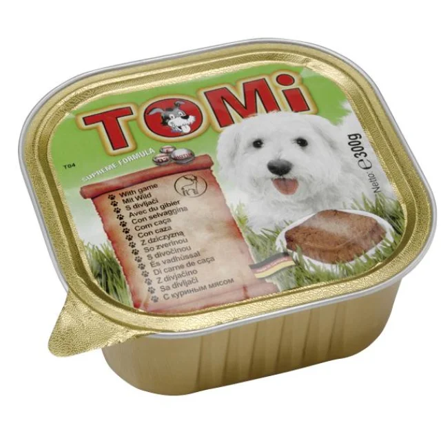 Консерви Tomi game з дичиною, для собак, паштет, 300 г