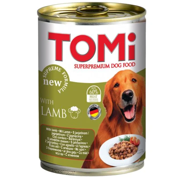 Консерви Tomi lamb з ягням, супер премиум, для собак, 1.2 кг