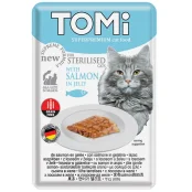Консерви Tomi Sterilised Salmon in Jelly лосось в желе, для стерилізованих котів, пауч, 85 г