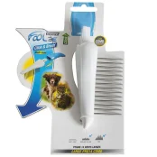 Насадка-расческа FoOlee Easee Large Pro14 Comb сменная, для средней и длинной шерсти, 14 зубцов, белая