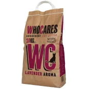 Наполнитель WC WhoCares Lavander впитывающий, в кошачий туалет с запахом лаванды, 5 кг