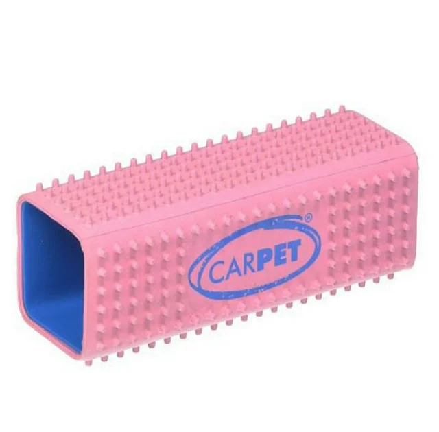 Щітка CarPet Pet Hair Remover від шерсті тварин з одягу, меблів, автомобіля, рожева, 12х4х4 см