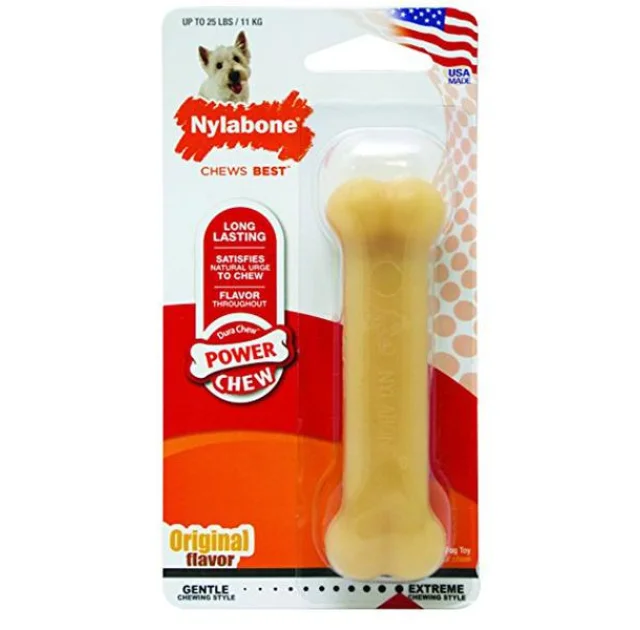 Жувальна іграшка Nylabone DuraChew Wolf для собак до 11 кг, з інтенсивним стилем гризенія