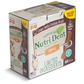 Лакомство Nylabone Nutri Dent Natural для чистки зубов, для собак, L, 0.832 кг, 4 шт, цена за 1 шт