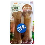 Лакомство Nylabone Healthy Edibles Lasting Beef жевательное, для собак до 16 кг, вкус говядины