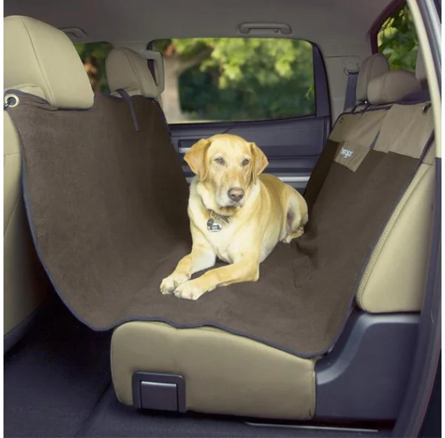 Подстилка Bergan Deluxe Microfiber Auto Seat Protector для собак, в автомобиль, на заднее сидение, бежевая