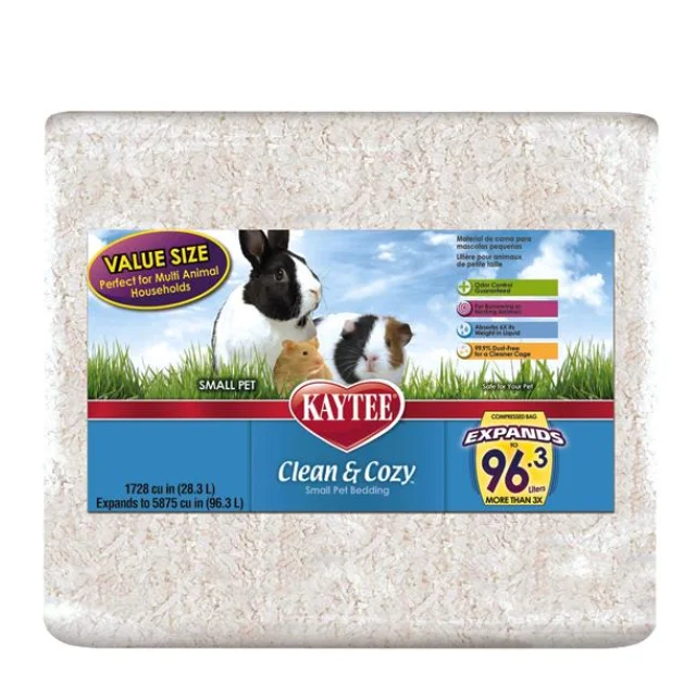 Підстилка Kaytee Clean & Cozy White для гризунів, целюлоза, біла, 4.1 л