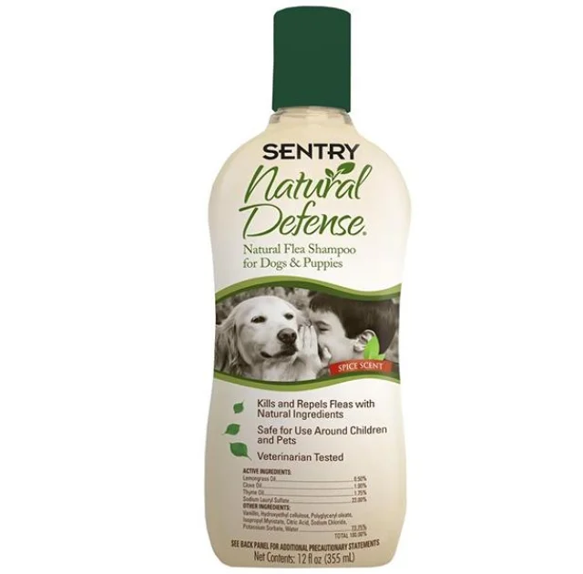 Шампунь Sentry Natural Defense Flea Shampoo натуральний, від бліх для собак і цуценят, 355 мл