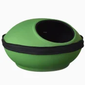 Домик-лежак K&H Mod Dream Pod для кошек, зелёно-чёрный, 56×56×29 см