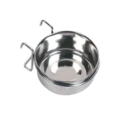 Годівниця Flamingo Steel Hook для кроликів, в клітку з власником, нержавіюча, 600 мл