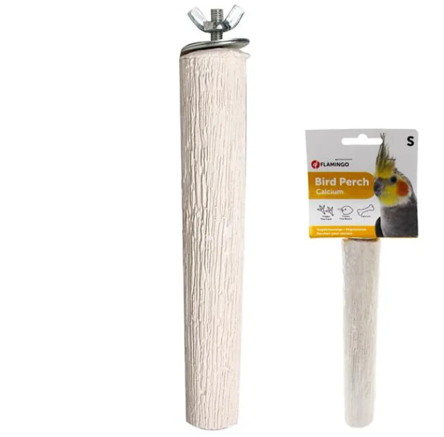 Жердочка Flamingo Perch Calcium для гигиены клюва и когтей птицам, 25×3.3-4.1 см