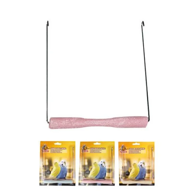 Іграшка Flamingo Swing Sand Perch для птахів, гойдалки з піщаної жердинку, 14х1.5 см