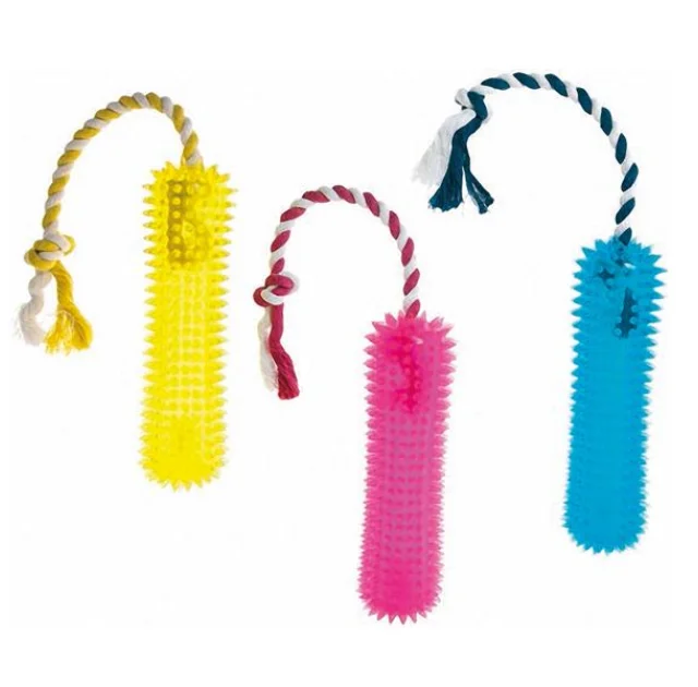 Іграшка Flamingo Good4Fun Playstick + Rope для собак, палиця на мотузці, латекс, не тоне, 20 см