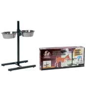 Миски Flamingo H-Stand With Dishes для собак на штативе, нержавейка, размер S, 2×1.5 л