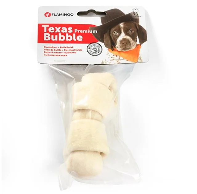 Ласощі Flamingo Texas Bubble Bone Premium жувальний, кістка, вузли, преміум, для собак, 10-12 см