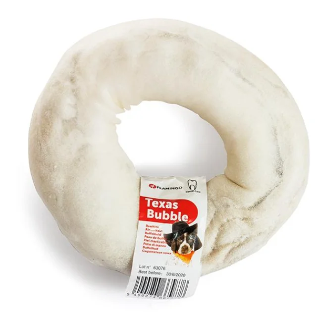 Ласощі Flamingo Texas Bubble Ring для собак, кільце жувальний, 15 см