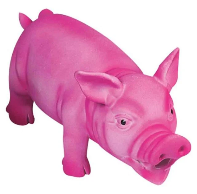 Іграшка Flamingo Swine Pink для собак, порося реалістично хрюкаючий, латекс, рожевий, 22х10х10 см
