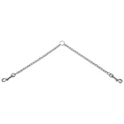 Повідець-спарка Flamingo Twin Chain для собак, метал, 2.5 мм, 2×30 см