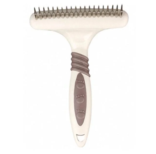 Расческа Flamingo Groo"ME Rake 20 Teeth однорядные грабли для длинношерстных собак, 20 зубцов