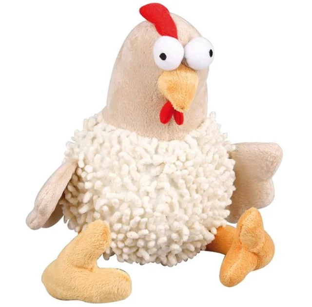 Игрушка Flamingo Chicken Big мягкая, для собак, курица с пищалкой, плюш, 20х12х30 см