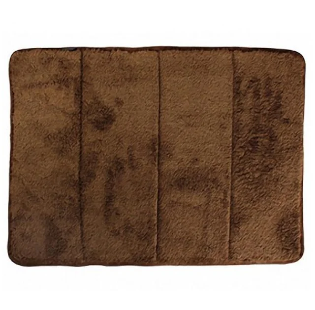 Лежак Flamingo Pet Mat Nero для собак, плюш, коричневий, 120×76 см