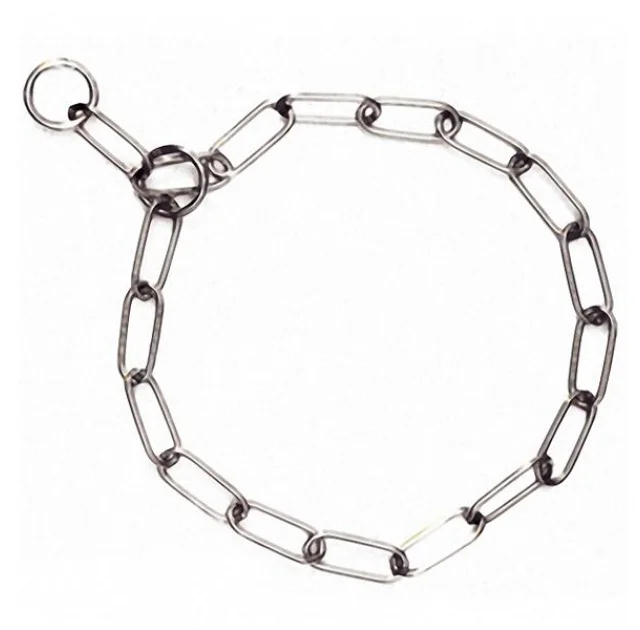 Нашийник Flamingo Long Link Chain ланцюжок для собак, довге ланка, метал, 58 см, 4 мм