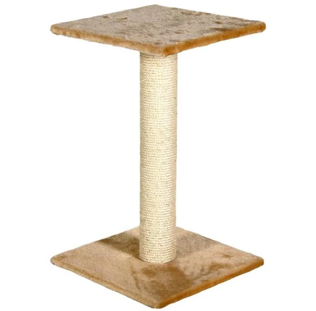 Когтеточка Flamingo Wilma Beige для кошек с платформой, бежевый, 29×29×40 см