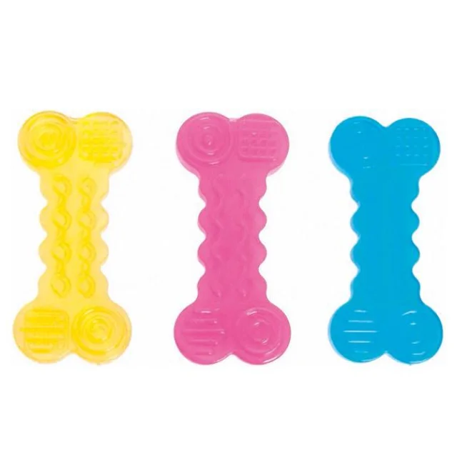 Іграшка Flamingo Good4Fun Bone для собак, рельєфна яскрава кісточка, гума, M, 14 см