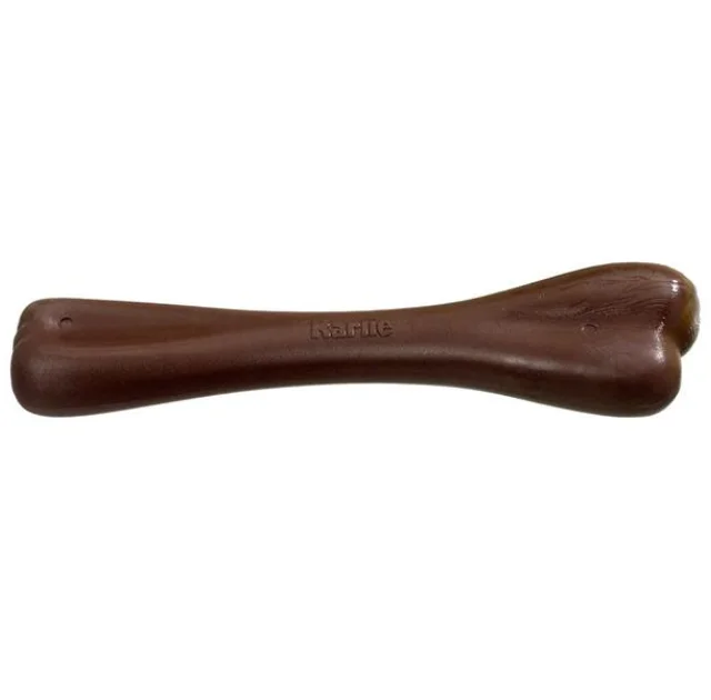 Іграшка Flamingo Choco Bone для собак шоколадна кістка, гума, 13 см