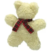 Іграшка Flamingo Lamb "s Fleece Bear м'яка для собак, ведмедик флісовий, з пищалки, 18 см