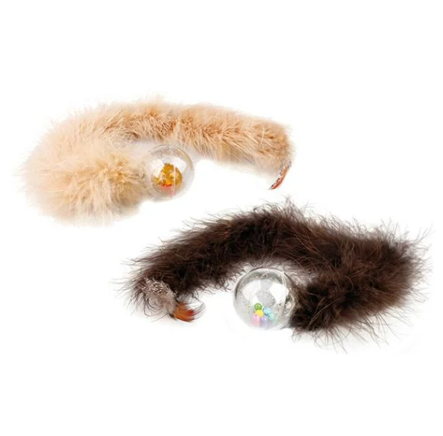 Іграшка Flamingo Shaky Boa пухнаста, для котів, боа, 4.5х40 см