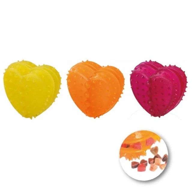 Іграшка Flamingo Good4Fun Heart Refillable для собак у вигляді сердечка, гума, 8х8х5 см