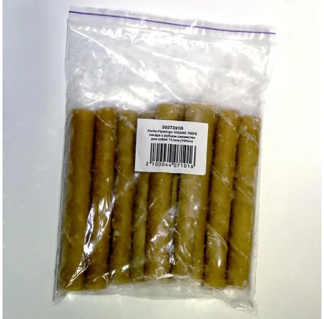 Ласощі Flamingo Cigare With Tripe для собак, рубець, 10 шт/уп, 12.5 см, ціна за 1 шт