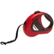 Поводок-рулетка Flamingo Dogx2GO Belt для собак до 12 кг, красный, размер S, 5 м