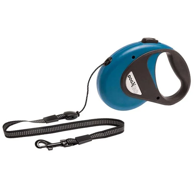Поводок-рулетка Flamingo Dogx2Go Cord для собак до 12 кг, червоний, розмір S, 8 м