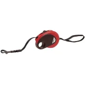 Поводок-рулетка Flamingo Dogx2GO Belt Mini для собак до 8 кг, красный, 2.5 м