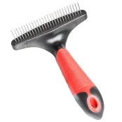 Грабли-расческа Flamingo Undercoat Rake Single Row Long для собак, однорядная, длинные зубцы, S