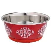 Миска Flamingo Bowl Selecta Red для собак и котов, 13 см, 350 мл
