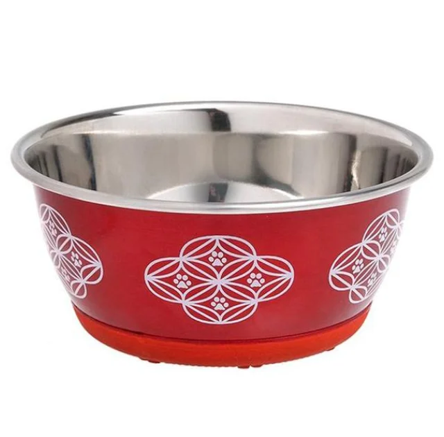 Миска Flamingo Bowl Selecta Red для собак і котів, 13 см, 500 мл
