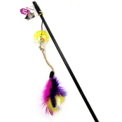 Іграшка Flamingo Ball & Feathers жарт, для кішок, 6 шт/уп, 50 см, ціна за 1 шт