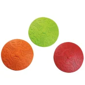 Игрушка Flamingo Frisbee интерактивная, для собак, резина, 18 см