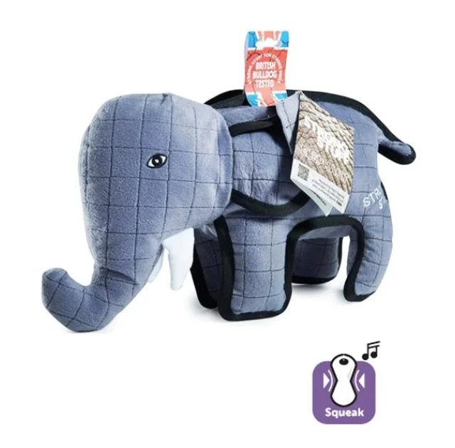 Іграшка Flamingo Strong Elephant суперміцна, м'яка, для собак, 39х14х30 см