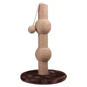Когтеточка Flamingo Curvy Scratching столбик, драпак, для котов, 30×30×49 см