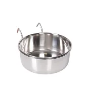 Миска Flamingo Small Animal Bowl навісна з гачком, для гризунів, нержавіюча сталь, розмір L