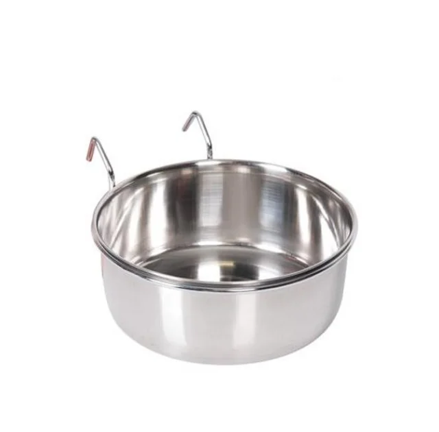 Миска Flamingo Small Animal Bowl навісна з гачком, для гризунів, нержавіюча сталь, розмір L