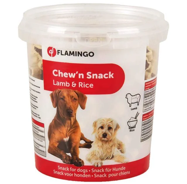 Ласощі Flamingo Bones Lamb & Rice кісточка, для собак, ягня, 500 г