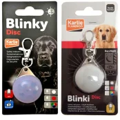 Брелок безопасности Flamingo Blinki Disc светящийся, для собак, водонепроницаемый, 35 мм