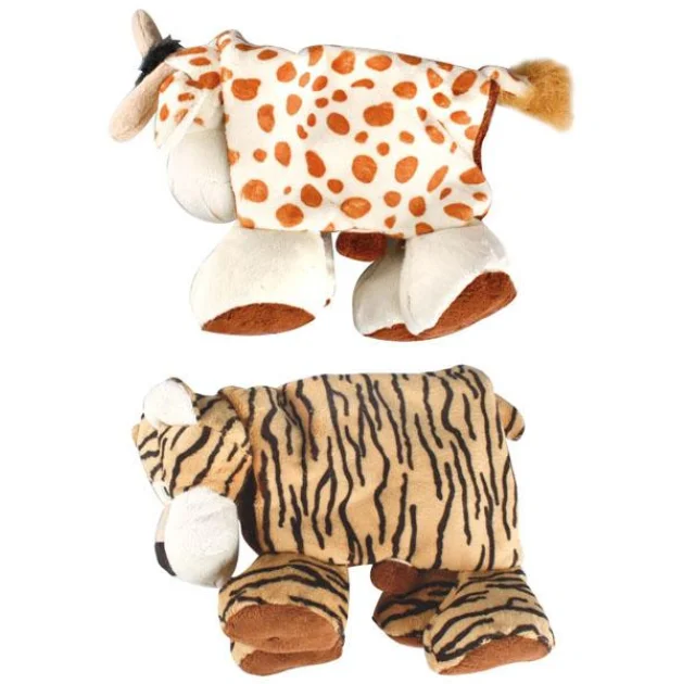 Іграшка Flamingo Plush Safari Animals складна, м'яка, для собак, плюш, 38х10х30 см