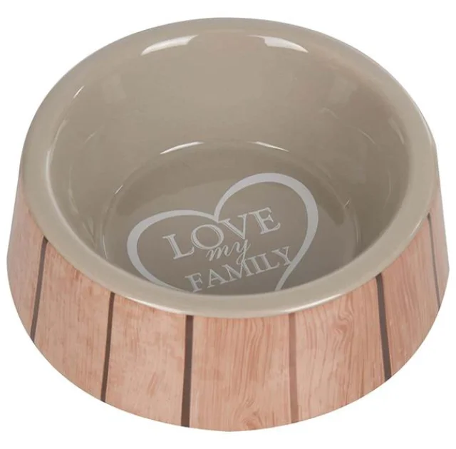 Миска Flamingo Shabby Chic Bowl Heart для собак, кераміка, 400 мл